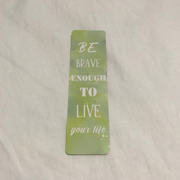 I Can Bookmark Double Sided Be Brave Enough to Live Your Life Inspirational - Picture 2 of 2
